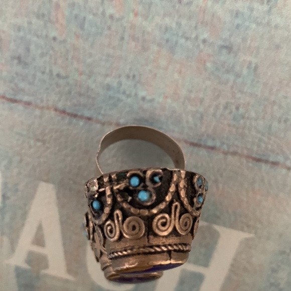 Vintage Himalayan Tibetan ring 7 preowned - Picture 4 of 12